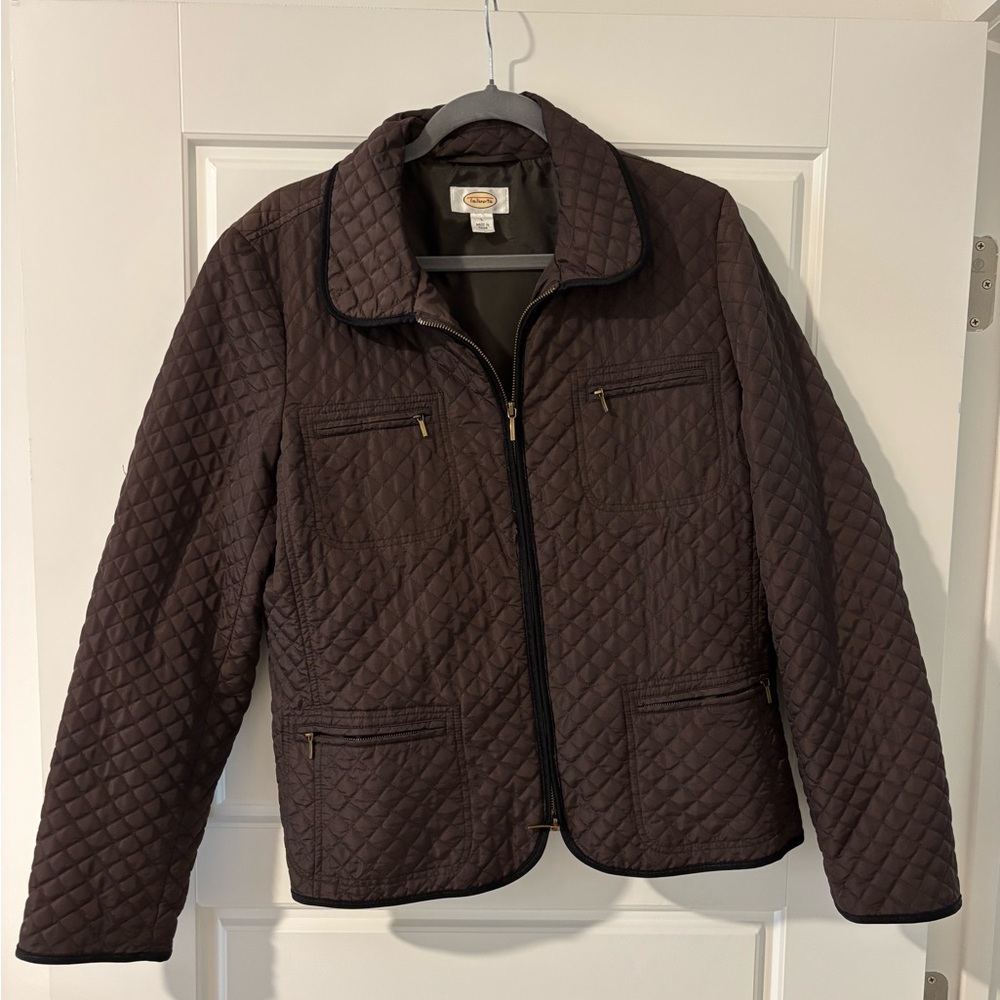 Talbot’s Quilted Brown Jacket